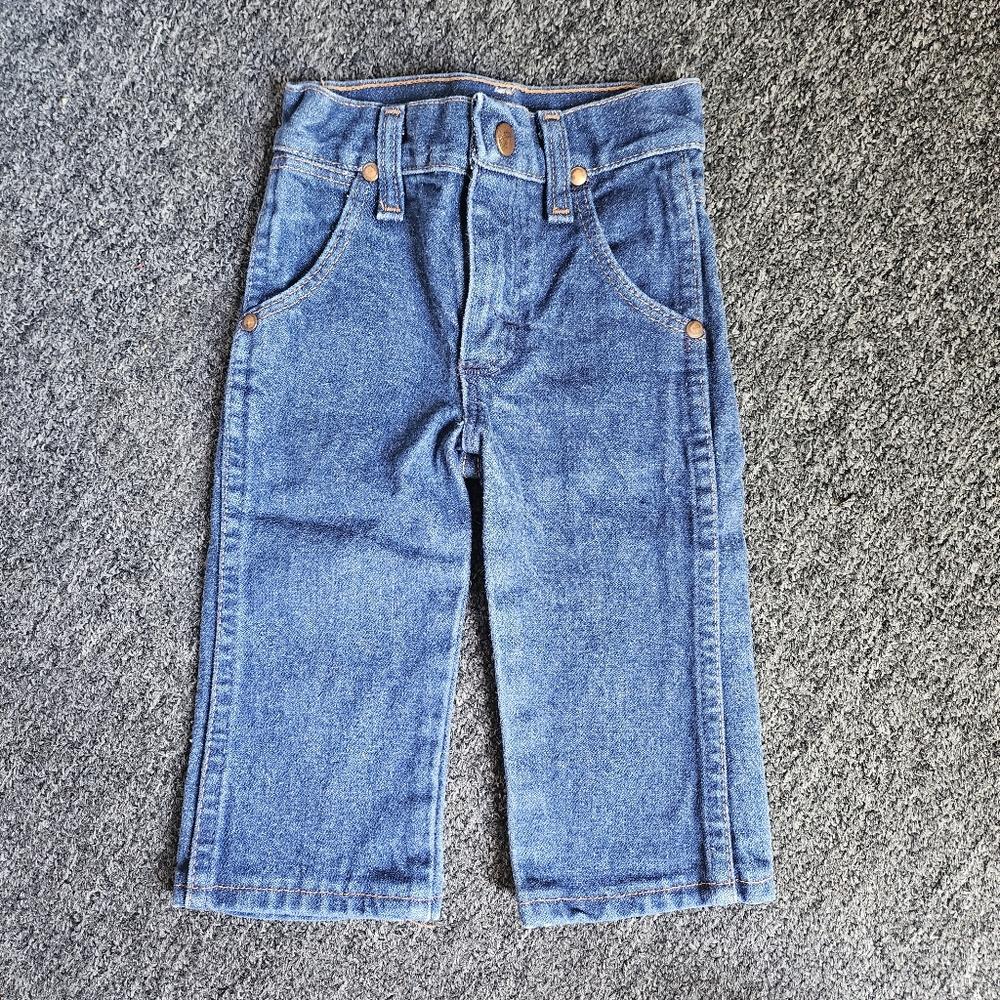 Wrangler Cowboy Cut Blue Denim Jeans Size 1T Slim